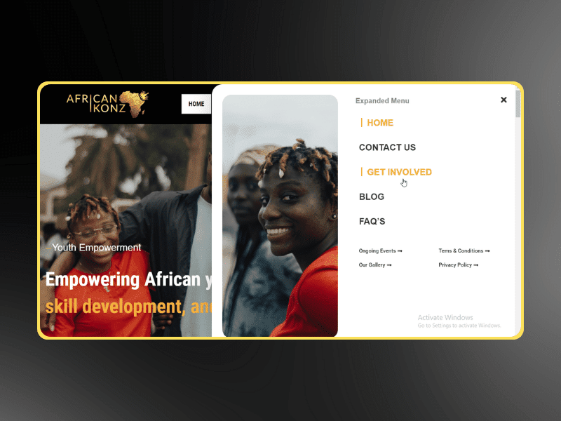 African Ikonz - An NGO Website